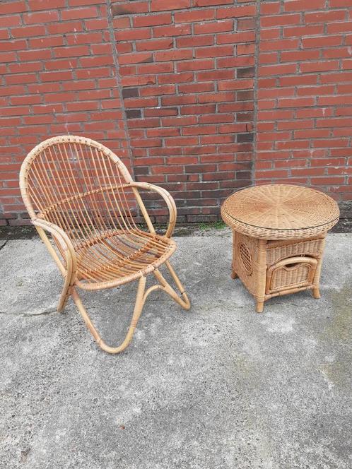 Lief rotan setje, Huis en Inrichting, Stoelen, Eén, Ophalen of Verzenden
