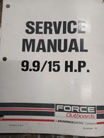 Force 9.9/15 H.P. Buitenboordmotor Service Manual, Watersport en Boten, Ophalen of Verzenden, Gebruikt, Boek of Waterkaart