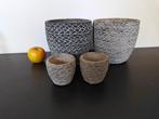 Intratuin Mica Alma serie, Tuin en Terras, Bloempotten, Ophalen, Rond, Zo goed als nieuw, Minder dan 25 cm