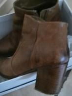 Leren enkel boots, Ophalen of Verzenden, Gedragen, Zwart