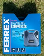 Draagbare compressor van Ferrex, Doe-het-zelf en Verbouw, Compressors, 6 tot 10 bar, Nieuw, Ophalen of Verzenden, Minder dan 200 liter/min