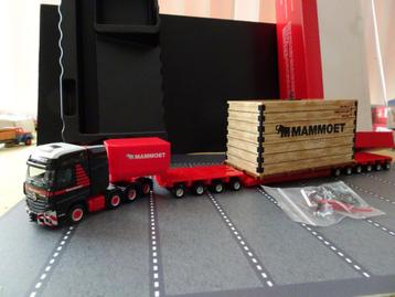 706 herpa 319201 mercedes actros slt mammoet goldhofer 1:87 beschikbaar voor biedingen