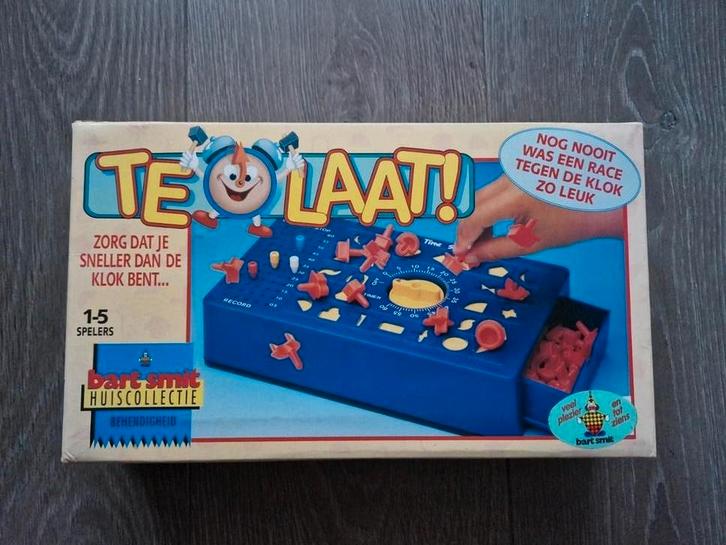 Te Laat! - Spel tegen de klok, Hobby en Vrije tijd, Gezelschapsspellen | Bordspellen, Gebruikt, Een of twee spelers, Drie of vier spelers