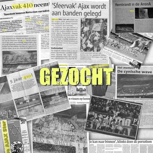 [GEZOCHT] Krantenknipsels en plakboeken mbt Ajax-hooligans, Verzamelen, Tijdschriften, Kranten en Knipsels, Knipsel(s), Nederland