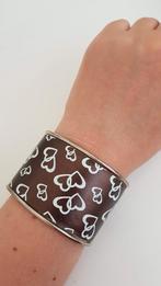 Leuke armband, Verzenden, Nieuw, Bruin, Staal