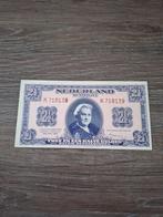 Bijna UNC biljet 2,5 gulden Wilhelmina 1945, 1-lettervariant, Ophalen of Verzenden
