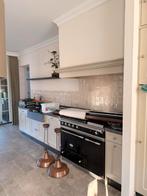 Landelijke keuken (tinello) + Lacanche gasfornuis, Huis en Inrichting, Keuken | Complete keukens, Gebruikt, Graniet of Steen, Dubbelwandige keuken