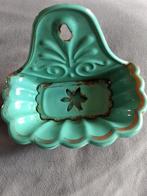 Vintage Zeepbakje Turquoise brocante curiosa compleet, Antiek en Kunst, Antiek | Emaille, Ophalen of Verzenden