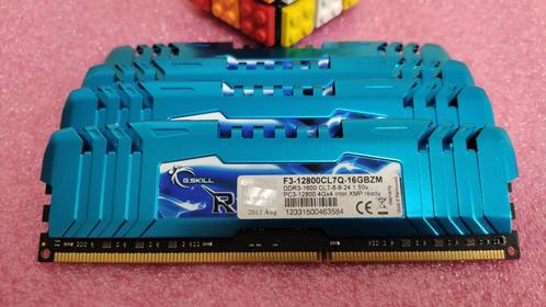 G.Skill 16GB (4x4) DDR3 1600Mhz RipjawsZ, Computers en Software, RAM geheugen, Zo goed als nieuw, 8 GB, DDR3, Ophalen of Verzenden