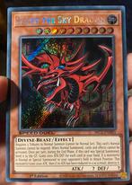 Yu-Gi-Oh! Slifer the Sky Dragon SBC1 1st Edition !, Ophalen of Verzenden, Zo goed als nieuw, Losse kaart, Foil