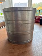 Vintage Metalen Mand / Schaal, Overige materialen, Gebruikt, Mand, Rond