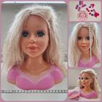 Poppenhoofd om op te maken met make-up en accessoires, Kinderen en Baby's, Speelgoed | Poppen, Ophalen, Gebruikt, Overige typen