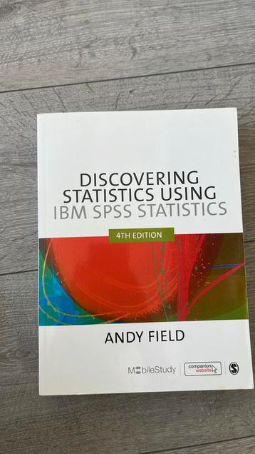 Discovering statistics spss andy field beschikbaar voor biedingen