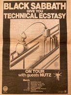 Paginagrote A3 advertentie BLACK SABBATH Technical Ecstasy, Cd's en Dvd's, Vinyl | Hardrock en Metal, Ophalen of Verzenden
