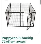 Puppyren 77x61 cm te koop, Dieren en Toebehoren, Hondenhokken, Ophalen of Verzenden, Zo goed als nieuw, 75 tot 110 cm, Minder dan 65 cm