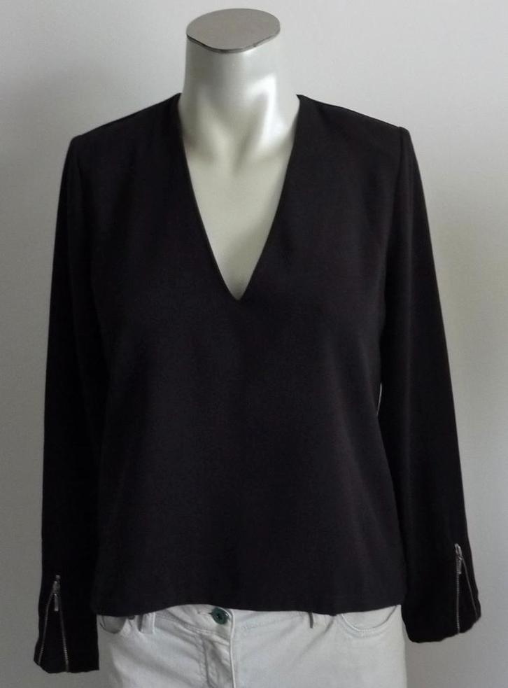 Alix Blouse, Kleding | Dames, Blouses en Tunieken, Zo goed als nieuw, Maat 38/40 (M), Zwart, Ophalen of Verzenden