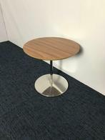 Artifort Circle 1 bijzettafel, donker eiken,chroom onderstel, Ophalen, Gebruikt