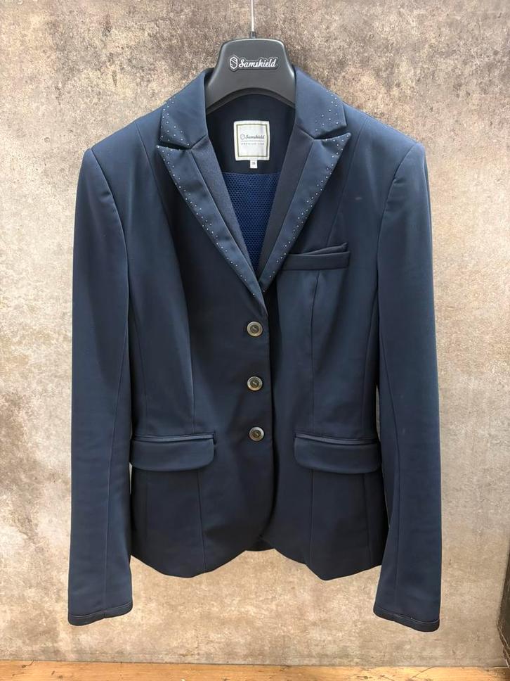 Super mooi blauw samshield jasje!, Dieren en Toebehoren, Paardrijkleding, Zo goed als nieuw, Bovenkleding, Ophalen of Verzenden
