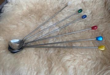 Vintage sorbet / latte macchiato / coctail lepels beschikbaar voor biedingen