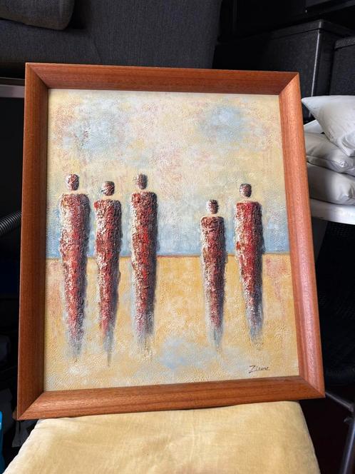 2 moderne schilderijen – gezamenlijk €85, Antiek en Kunst, Kunst | Schilderijen | Modern, Ophalen of Verzenden