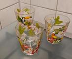 NIEUWE Set van 3 Summer Time Dieren & Bloemen Limonadeglazen, Verzamelen, Glas en Borrelglaasjes, Ophalen of Verzenden, Nieuw