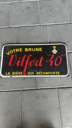 Emaille bord  vilfort 40. Bier frans bord, Ophalen of Verzenden, Zo goed als nieuw, Reclamebord