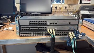 Bundel HP 48poort+HP24poort+HP16port+ 8x SPF glasvezel  beschikbaar voor biedingen