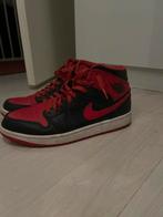 Air Jordan 1 Mid Heren Sneakers - Maat 43, Kleding | Heren, Schoenen, Ophalen, Zo goed als nieuw, Zwart, Sneakers of Gympen