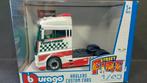 Mercedes Benz Actros Toyo tires 1:43 Bburago Burago Pol, Hobby en Vrije tijd, Modelauto's | 1:43, Ophalen of Verzenden, Zo goed als nieuw