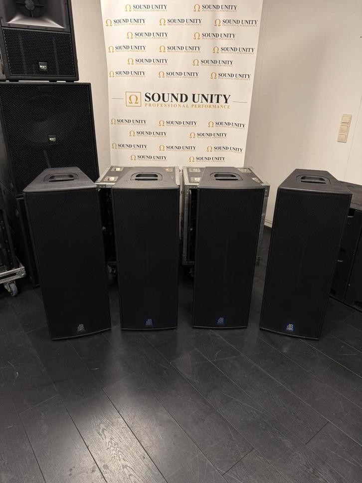 dB Technologies F212 actieve PA speakers (RCF), Audio, Tv en Foto, Luidsprekers, Front, Rear of Stereo speakers, 120 watt of meer