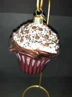 Chocolade spikkels cupcake Kerstornament glas Kurt S. Adler, Diversen, Kerst, Verzenden, Nieuw