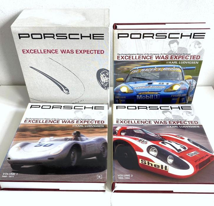 Porsche Excellence was expected - 3 boeken in cassette, Boeken, Auto's | Boeken, Gelezen, Porsche, Verzenden