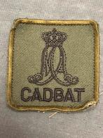 5x5 borstembleem KMA CADBAT, Verzenden, Landmacht, Nederland, Embleem of Badge