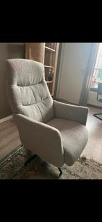 Draaifauteuil + hocker stof eijerkamp, Huis en Inrichting, Fauteuils, Ophalen, Zo goed als nieuw, 75 tot 100 cm, Stof
