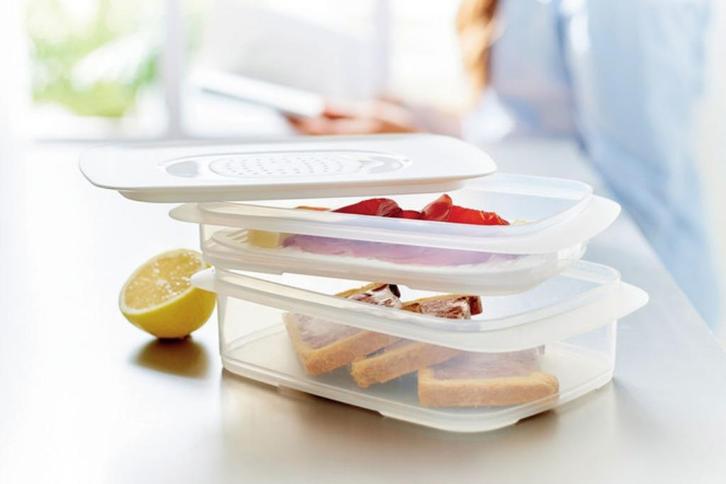 Tupperware CombiSmart Set/ Vlees & Kaas Doos Nieuw, Huis en Inrichting, Keuken | Tupperware, Nieuw, Schaal, Wit, Ophalen of Verzenden
