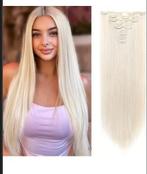 Nieuwe Clip-in Haarverlenging Lichtblond, Ophalen of Verzenden, Nieuw, Pruik of Haarverlenging