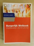 Burgerlijk Wetboek Wetteksten 2018 - 2019, Boeken, Zo goed als nieuw, Ophalen