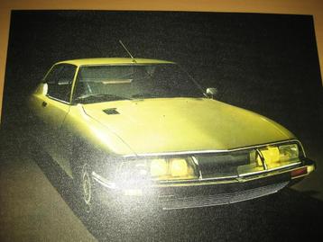 Citroën SM presentatiemap met 8 foto's plm. 1971 folder beschikbaar voor biedingen
