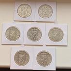 Complete Serie met 7 Juliana Rijksdaalder Zilver 1959 - 1966, Koningin Juliana, Zilver, 2½ gulden, Verzenden