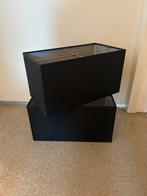 2 Zwarte Eichholtz Lampenkappen, Huis en Inrichting, Lampen | Lampenkappen, Ophalen, Gebruikt, 25 tot 50 cm, Zwart