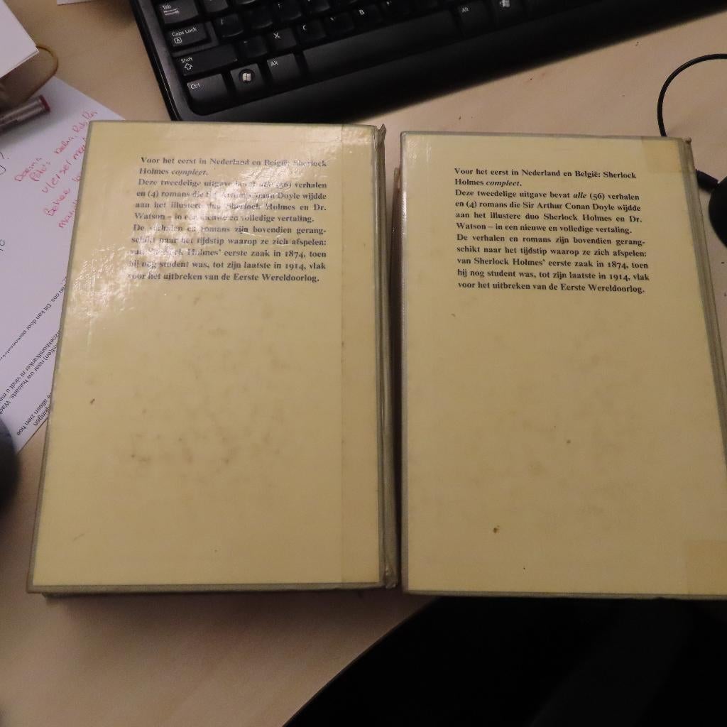 detective Sherlock Holmes compleet. deel 1 en deel 2, Boeken, Verzenden, Zo goed als nieuw
