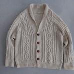 Prachtig handgebreid 100% wollen authentiek iers aran vest, Overige kleuren, Verzenden, Maat 42/44 (L), Zo goed als nieuw