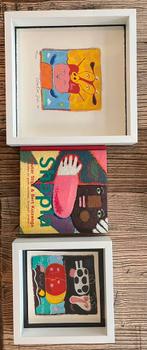 Wouter Stips - 2 zeefdrukken en boekje, Antiek en Kunst, Ophalen