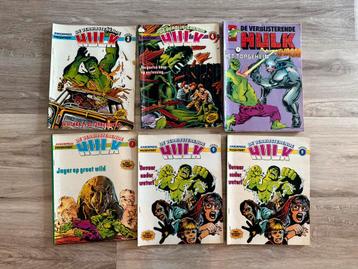 De Verbijsterende Hulk – 6 Junior Press strips– jaren ’80 beschikbaar voor biedingen