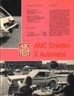 Autokampioen test AMC Gremlin X Automaat 1973, Ophalen of Verzenden, Gelezen, Overige merken