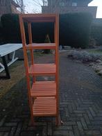 Houten Rek met 4 Planken, Ophalen, Gebruikt