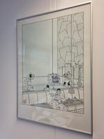 Joost Swarte zeefdruk "De spiegel", Antiek en Kunst, Kunst | Litho's en Zeefdrukken, Ophalen