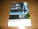 brochure Volkswagen Passat  1988, Ophalen of Verzenden, Zo goed als nieuw, Overige merken