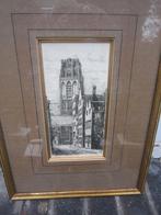 J. Lindeijer, Mooi etsje Laurenskerk L Torenstraat, Antiek en Kunst, Kunst | Etsen en Gravures, Ophalen of Verzenden