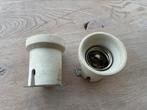 Porseleinen gaslamp fittingen E27 uit fabriekslamp, Ophalen of Verzenden